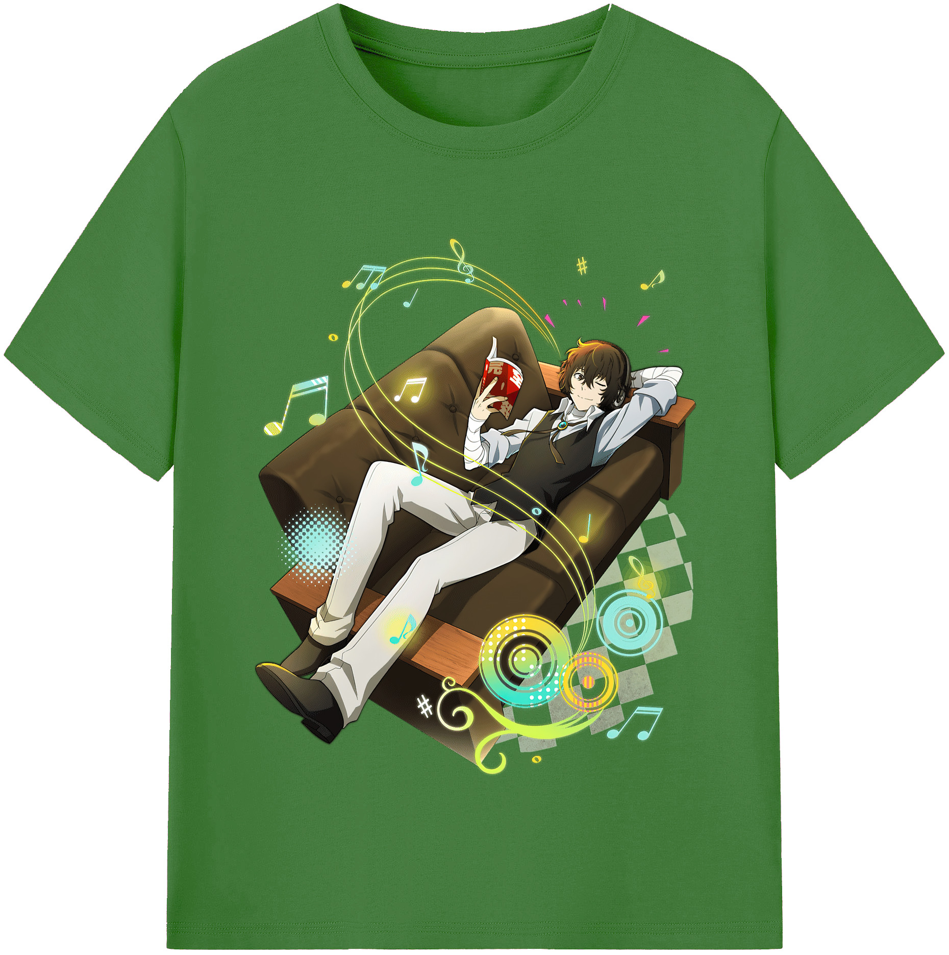 （画像用） 文豪ストレイドッグス Bungo Stray Dogs レディースカジュアルプリントTシャツ（綿100％）